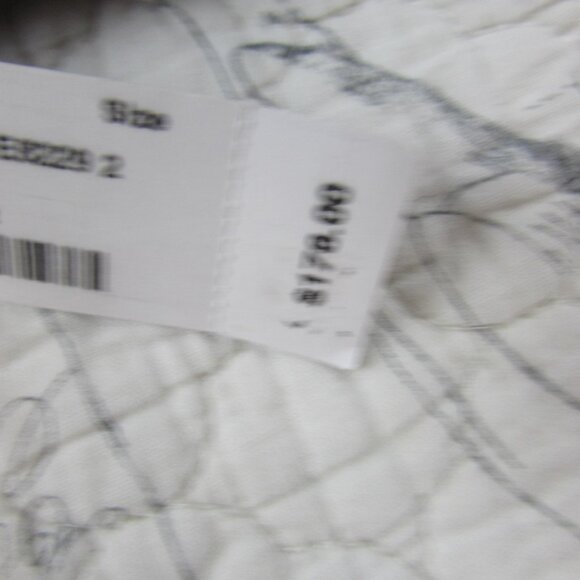 NEW $178 J. Crew Diana 100% Silk Ikat Dress Strapless Blue White coctkatil sz 2 - Picture 4 of 8